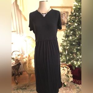 J Jill dark blue maxi dress size LP